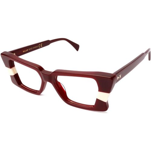 XLAB Woman Hawaii Optical frames Acetate Bordeaux Squared Anti-blue light Anti blue light - for PC