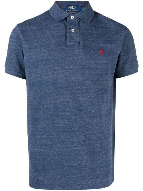 Blue Pony Cotton Polo Shirt - Men's - Cotton
