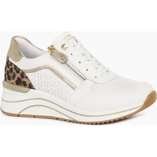Remonte Women's Arial Womens Trainers - White Leo