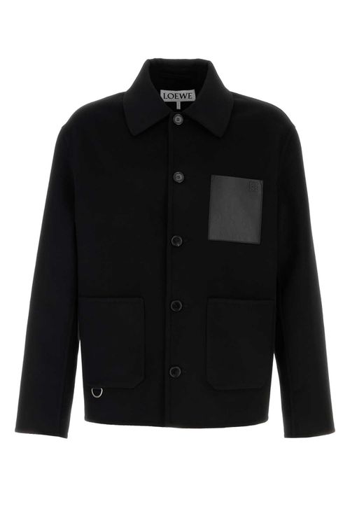 Black Wool Blend Jacket