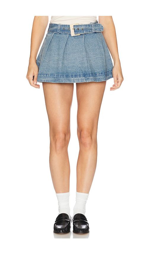 Show Me Your Mumu Lohan Mini Skort in Blue.  XS. Also in L