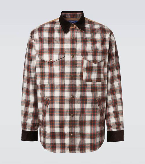 Checked cotton flannel jacket