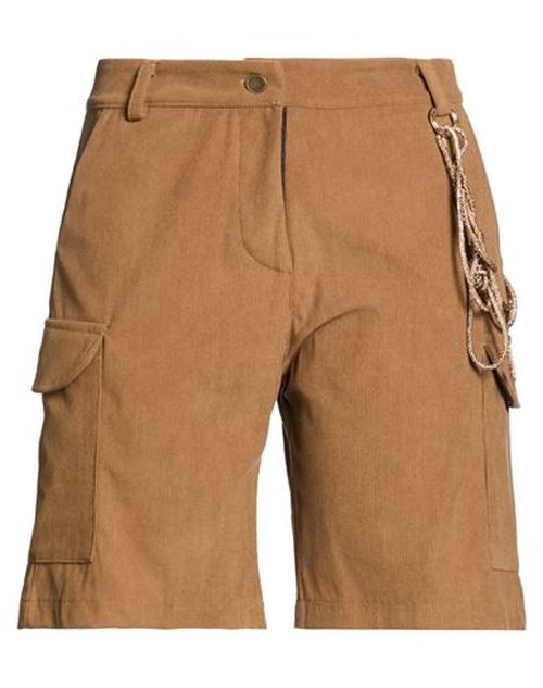 Woman Shorts & Bermuda Shorts Camel Size M Polyester