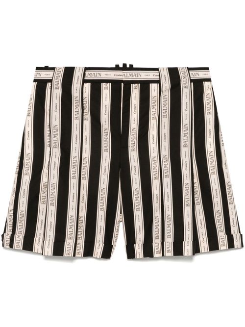 Striped shorts - Neutrals