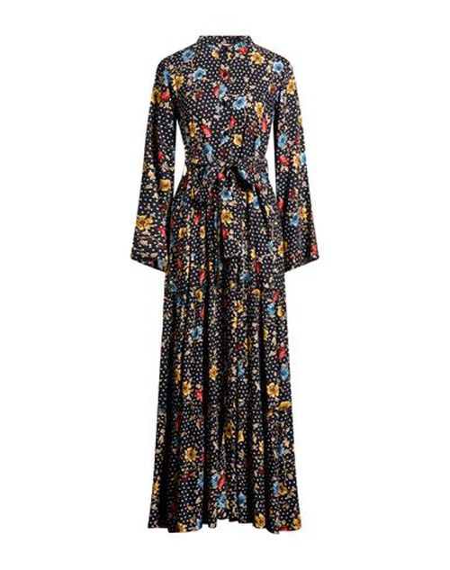 Woman Maxi dress Black Size L Viscose