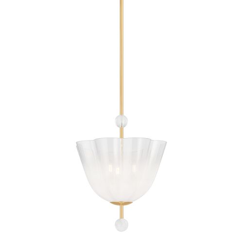 Aged Brass Lantern from the Cambria Heights Collection