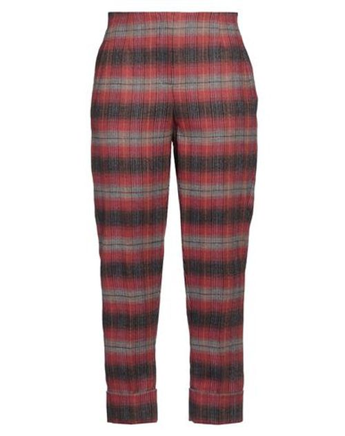 Nenè Woman Pants Brick Size 12 Wool, Polyamide, Elastane