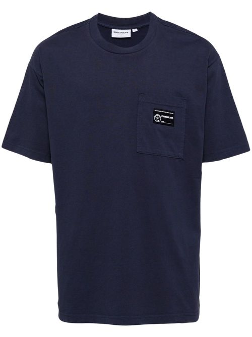 Patch pocket t-shirt - Blue