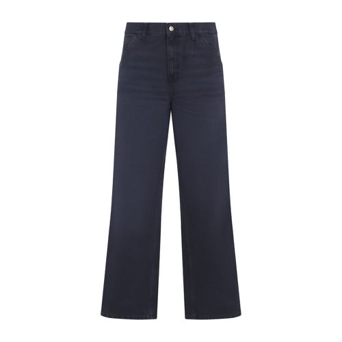 Navy Blue Straight Leg Jeans