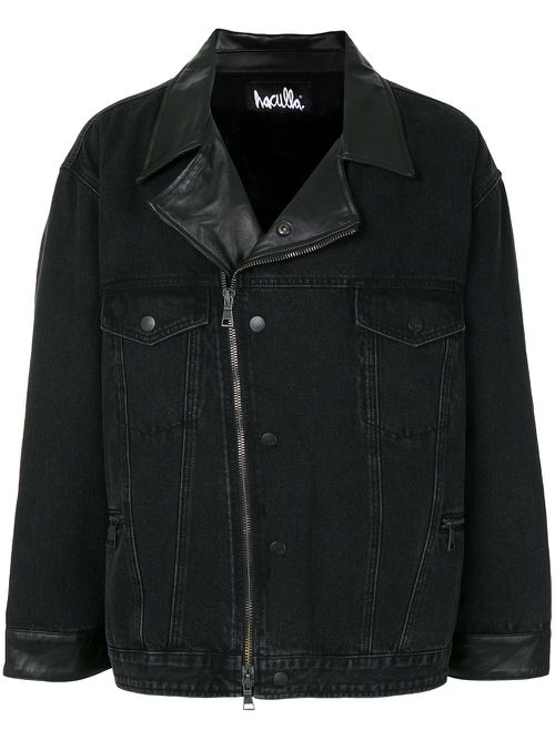 Spiky Teeth biker jacket - Black