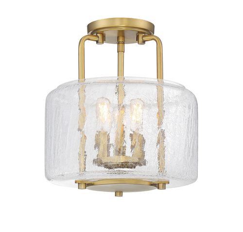 Savoy House Avalon 3-Light Ceiling Light in Warm Bras