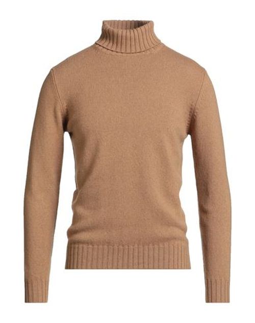 Man Turtleneck Camel Size 38 Cashmere