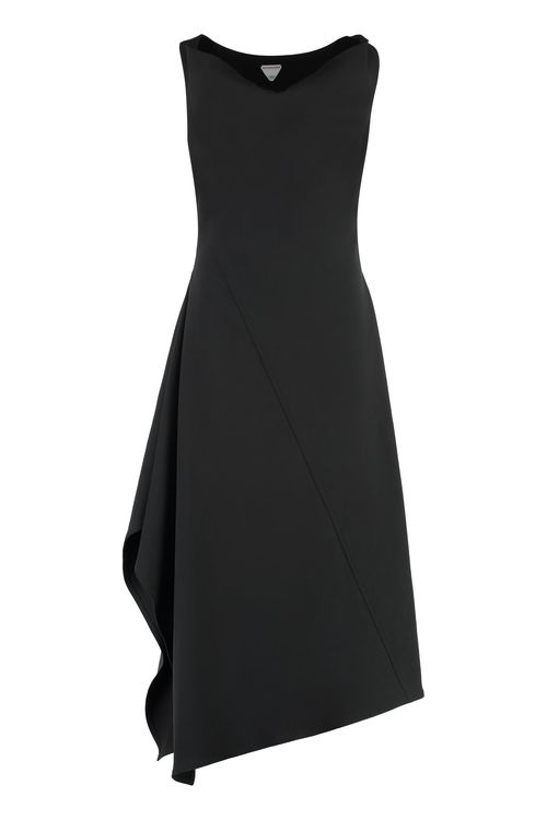 Chic Cotton Mini Dress with Side Slit