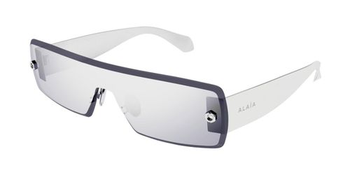 Azzedine Alaia AA0083S 002 Women's Sunglasses Silver Size 99