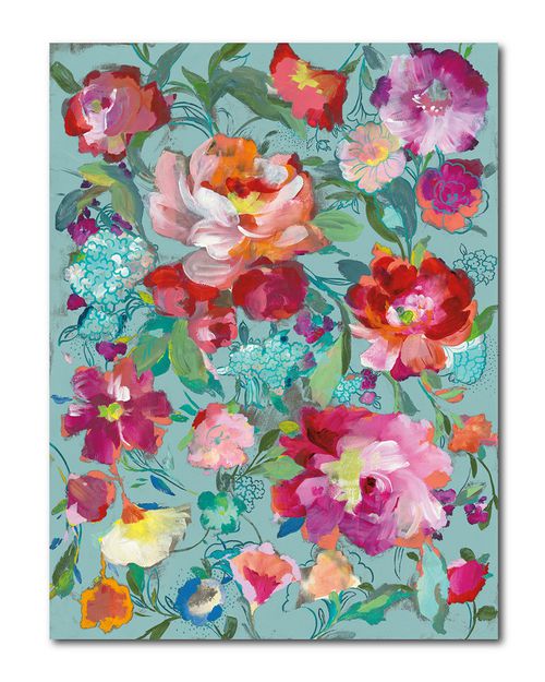 Wall Decor Bright Floral Medley Art Print