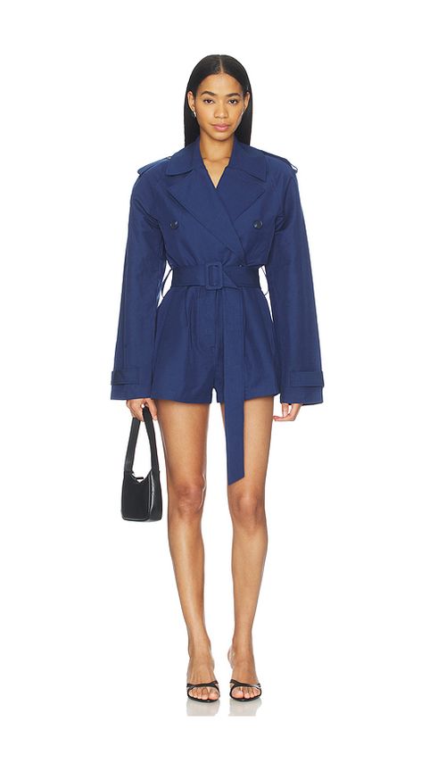Lovers and Friends Georgia Romper in Navy. XS. Also in XXS, S, M
