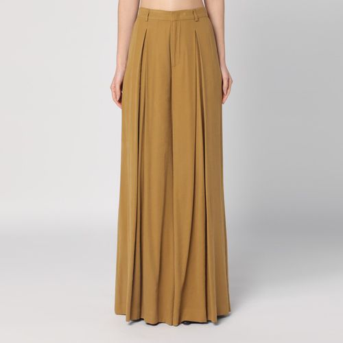 Yellow ochre trouser skirt