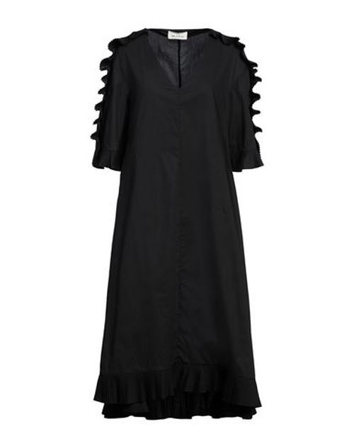 Woman Midi dress Black Size 4 Cotton, Polyester