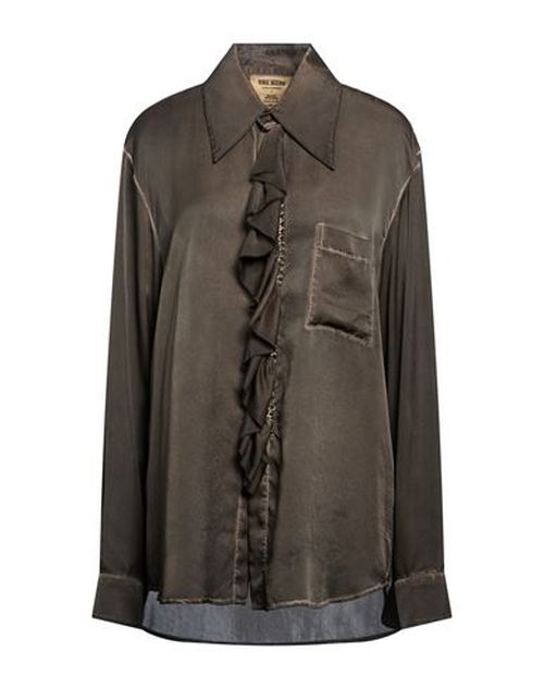 Woman Shirt Dark brown Size L Silk