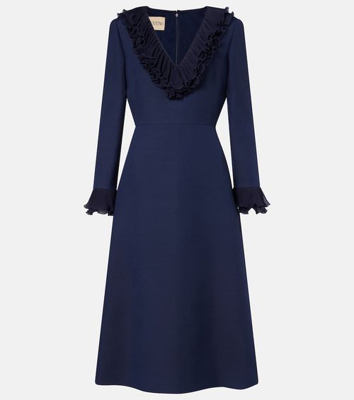 Crepe Couture bow-detail midi dress