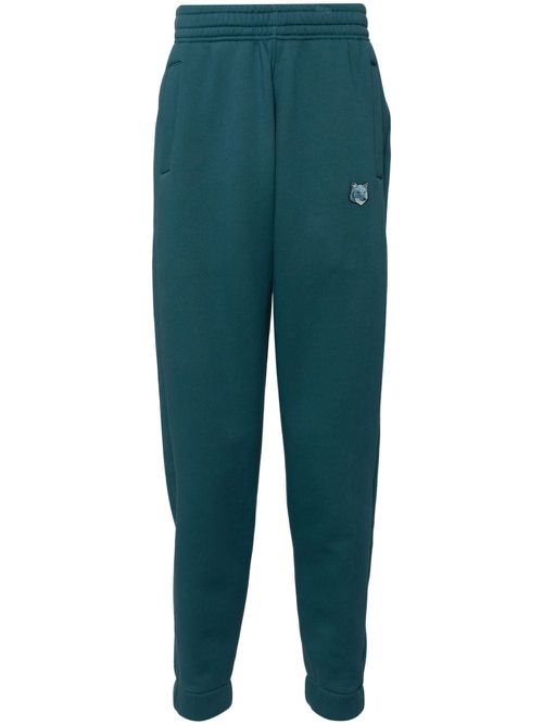 Bold fox head patch comfort jog pants - Blue