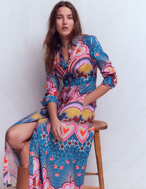 Women's Empire Hotched Shirt Dress | Size 2
