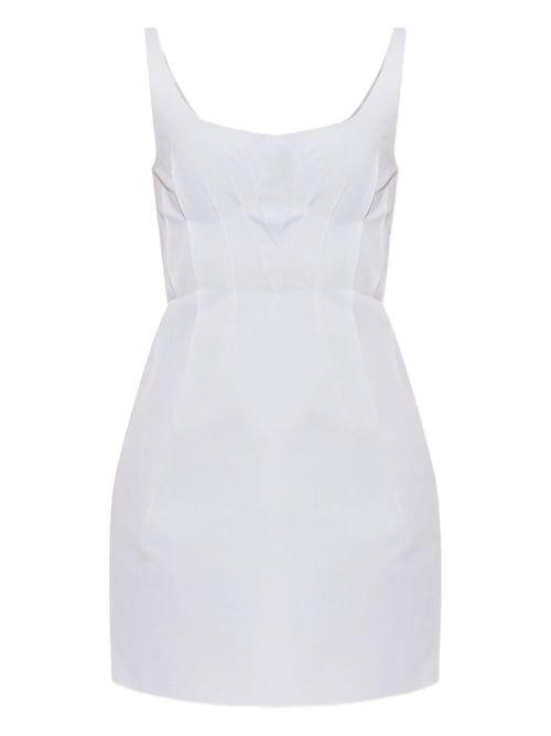 Marni sleeveless pintuck dress - White