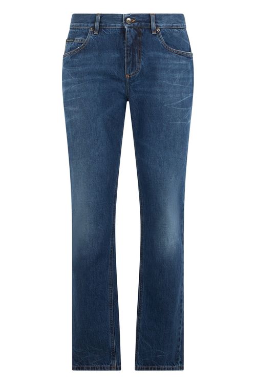 Men's Straight Fit Cotton Denim Jeans