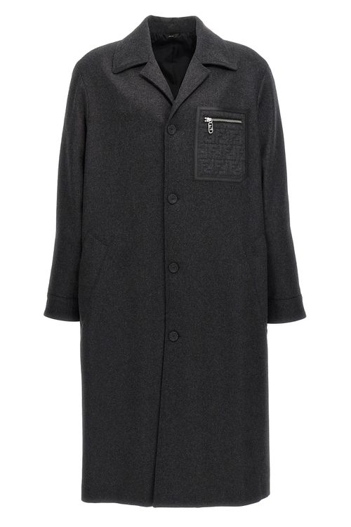 Single-Breasted Cashmere Coat