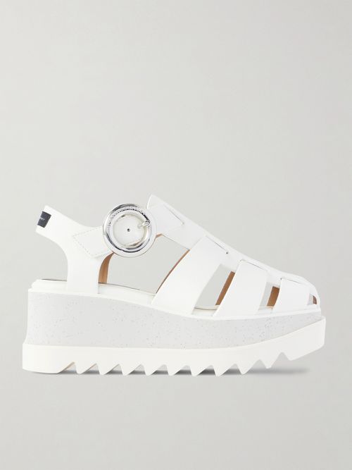 Elyse Recycled Wedge Sandals - Ivory
