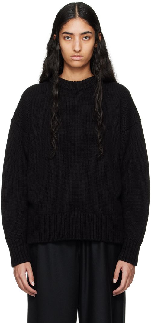 The Row Black Ophelia Sweater
