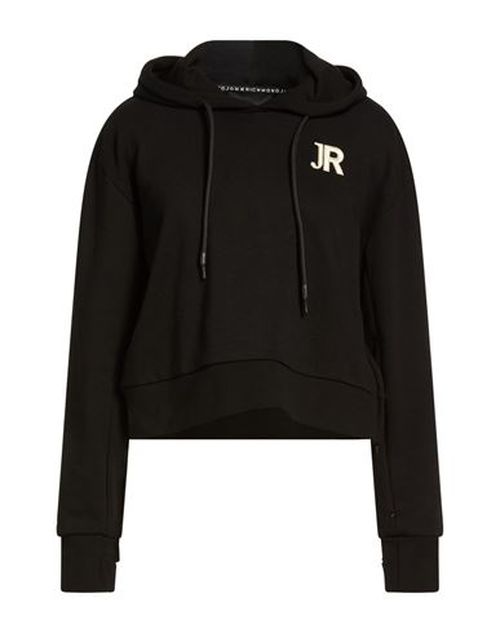 Woman Sweatshirt Black Size L Cotton, Polyester