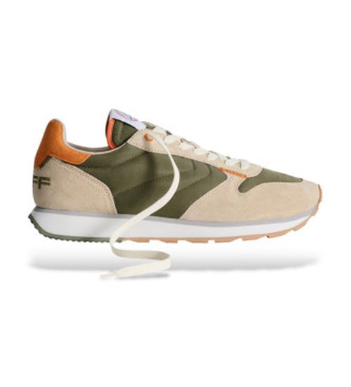 HOFF for man. 22317601 Rhodes green leather shoes (44), Flat, Laces, Casual