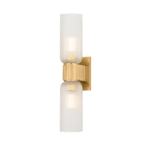 Aged Brass Wall Sconce from the Irondale Collection