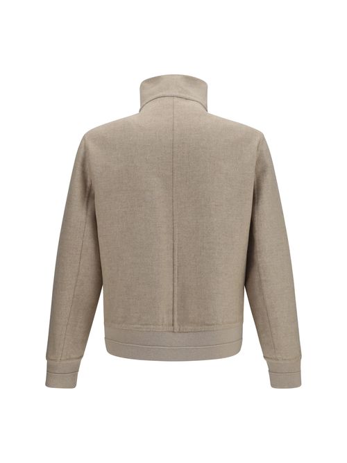 Double-Face Cashmere Jacket — Beige