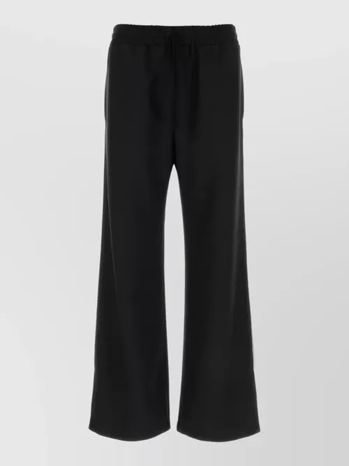 Valentino - wide leg trousers side stripe detai