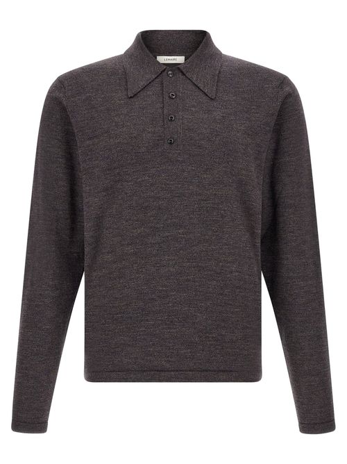 Merino Mouliné Wool Shirt — Brown