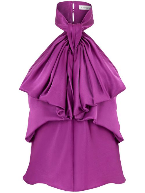 Ruffled top - Purple