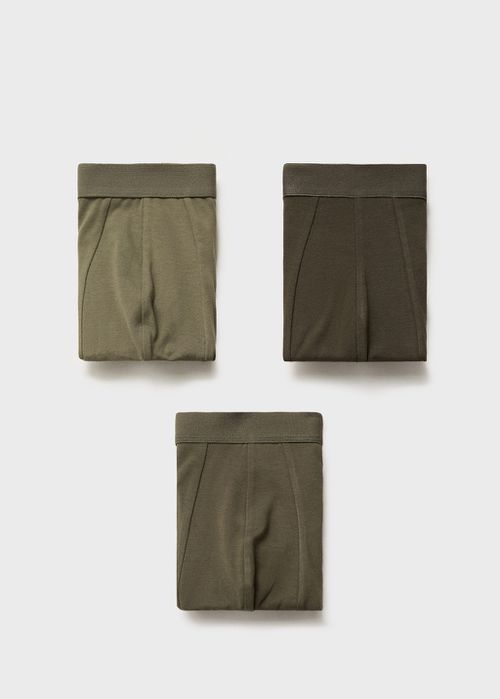 3-pack combined briefs khaki - Man - 