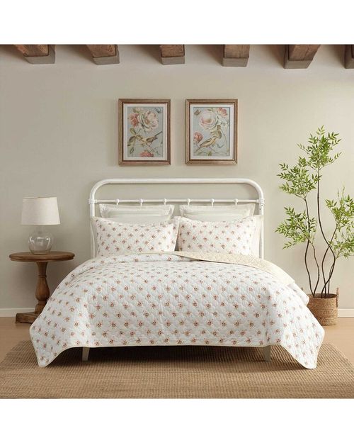 Dorrie 100% Printed Cotton Quilt Set