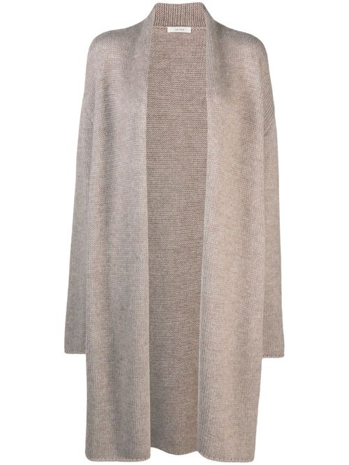 Ernesto alpaca wool-silk blend knit coat - Neutrals