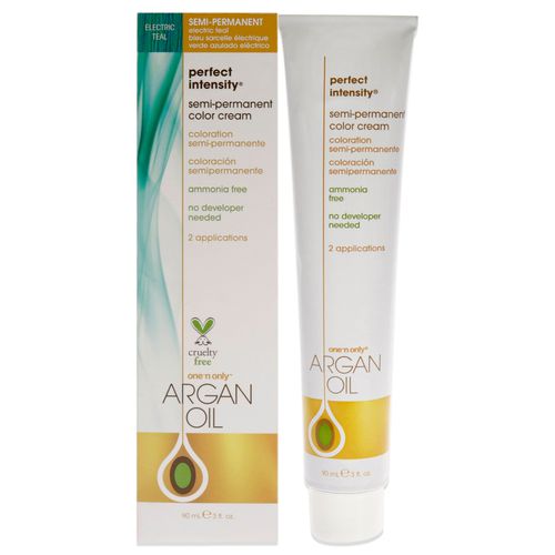 Argan Oil Perfect Intensity Semi-Permanent Color Cream - Electric Teal by for Unisex - 3 oz Hair Color
