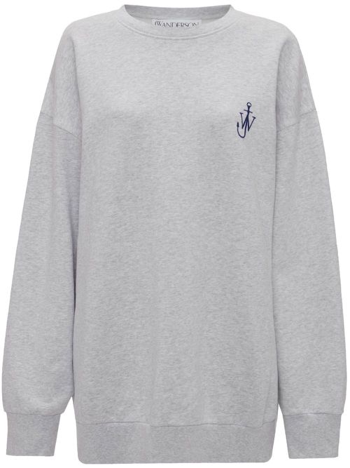 Graphic-print organic cotton sweatshirt - Grey