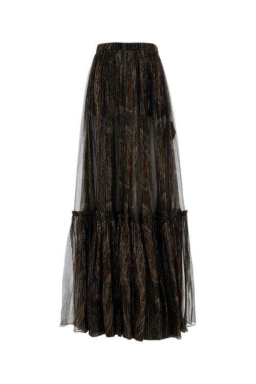Printed Silk Blend Skirt