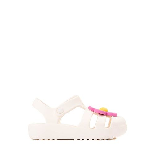 Crocs Classic Fisherman Flower Sandal - Baby / Toddler - White