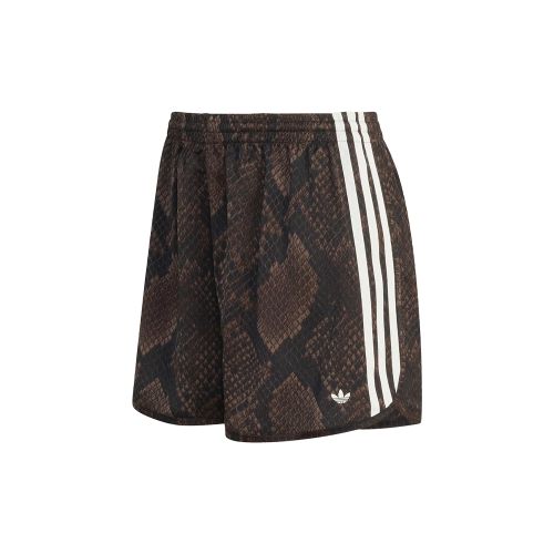 Snake Print Satin Shorts