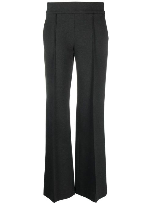 High-waisted wide-leg trousers - Grey