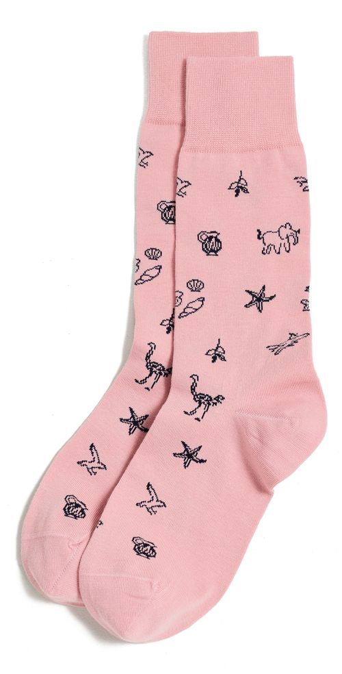 Ostrich Socks Pink One Size