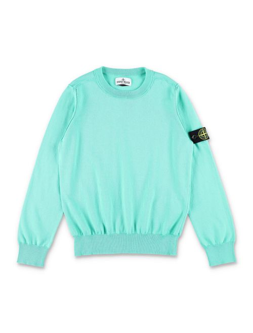 Boys Turquoise Knit Sweatshirt
