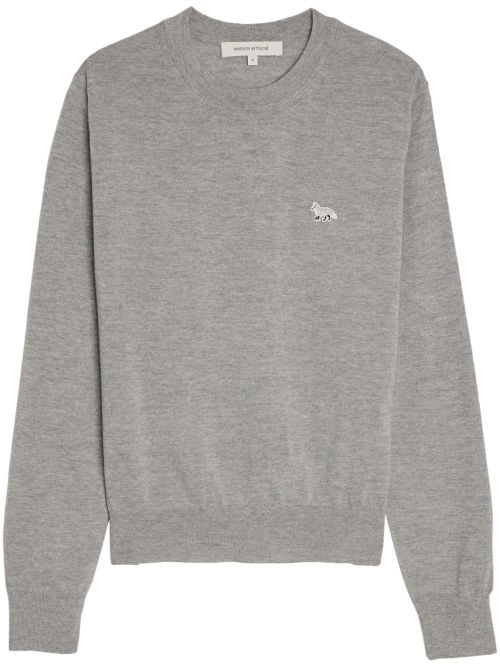 Baby Fox Sweater — Grey